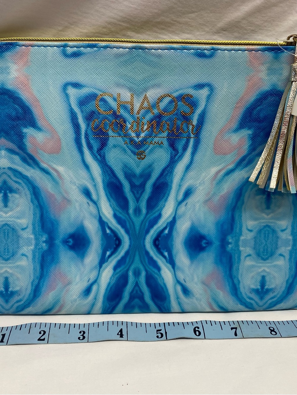 NWT Simply Southern Chaos Coordinator Marbled ZipPouch with Tassel - ACC-00001